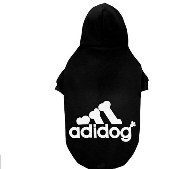 Pet sweater AdiDog Stylish Dog Hoodie Black spirt new - Picture 4 of 11